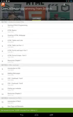 Learn Free HTML5 Tutorials android App screenshot 10