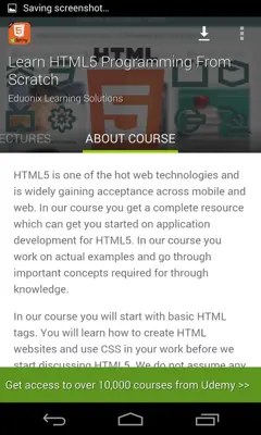 Learn Free HTML5 Tutorials android App screenshot 13