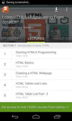 Learn Free HTML5 Tutorials android App screenshot 16