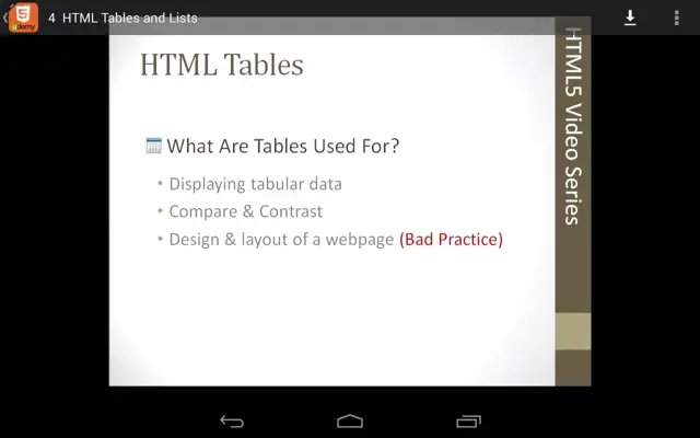 Learn Free HTML5 Tutorials android App screenshot 2